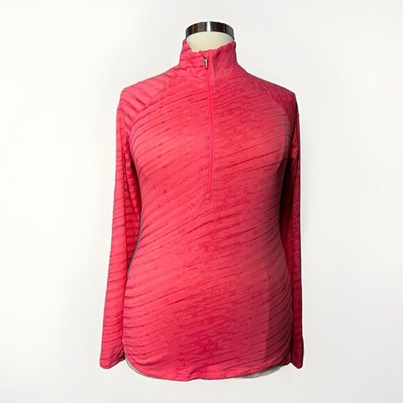 Under Armour ColdGear 1/4 Zip Pullover Women’s Size XL Pink Athletic Activewear - Picture 1 of 11